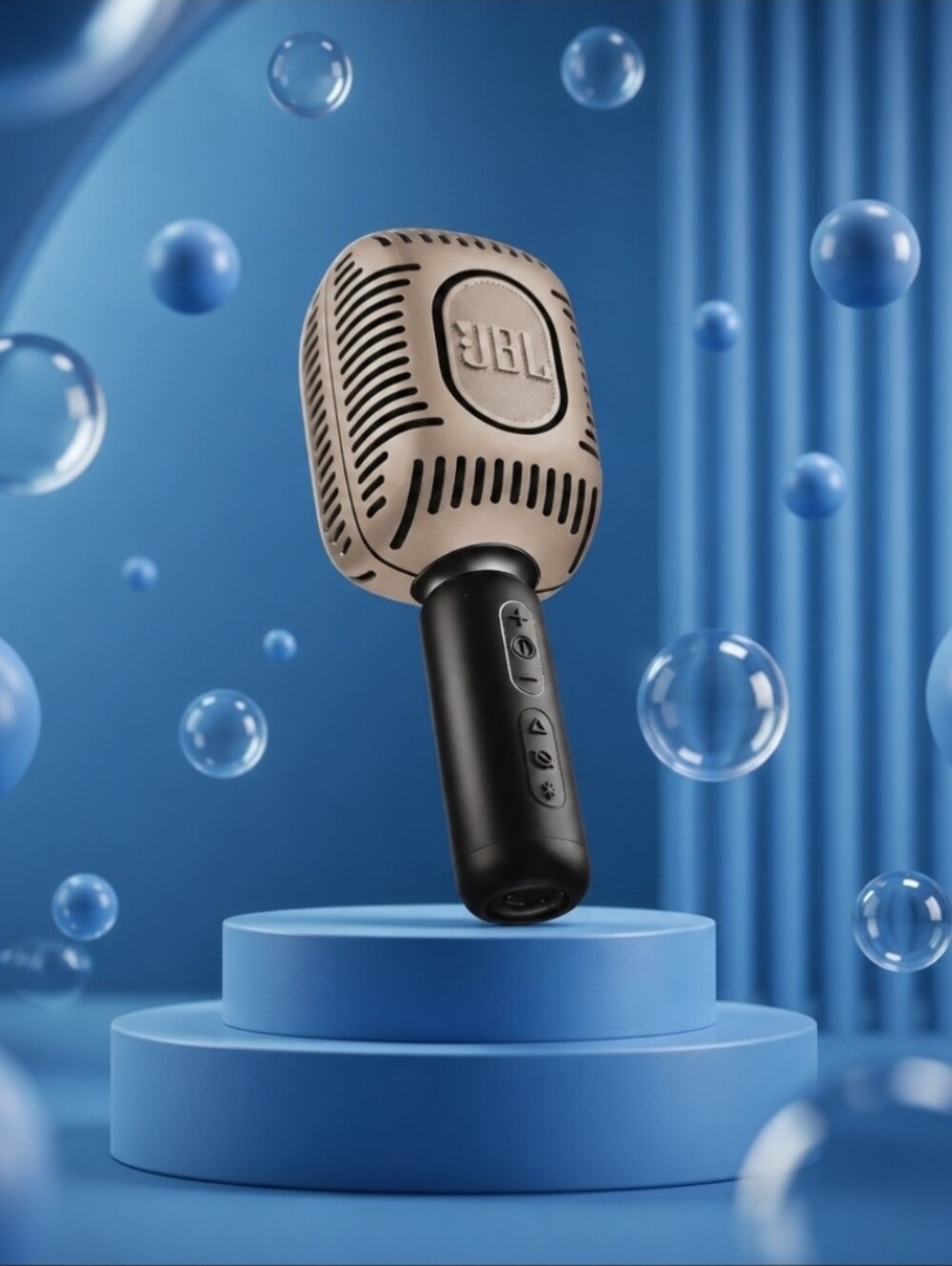 JBL KMC680 Wireless Karaoke Microphone - Peach/Black